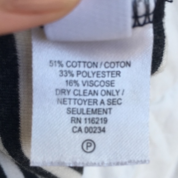 STEVEN ALAN Black n White Stripes Cotton Dress - Picture 8 of 8